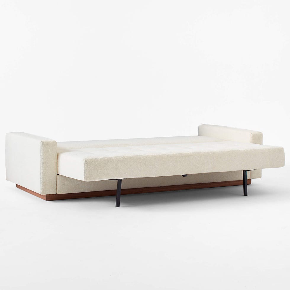 claremont ivory boucle sleeper sofa